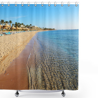 Personality  Beach At The Luxury Hotel, Sharm El Sheikh, Egypt Shower Curtains