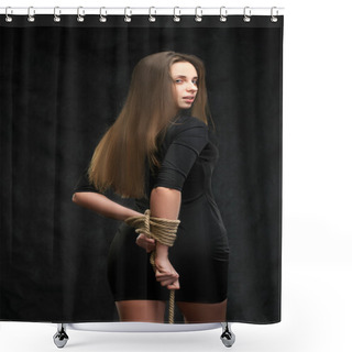Personality  Bound Hands Shower Curtains