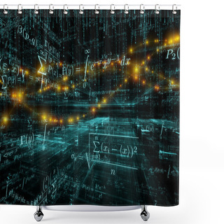 Personality  Realms Of Mathematics Shower Curtains