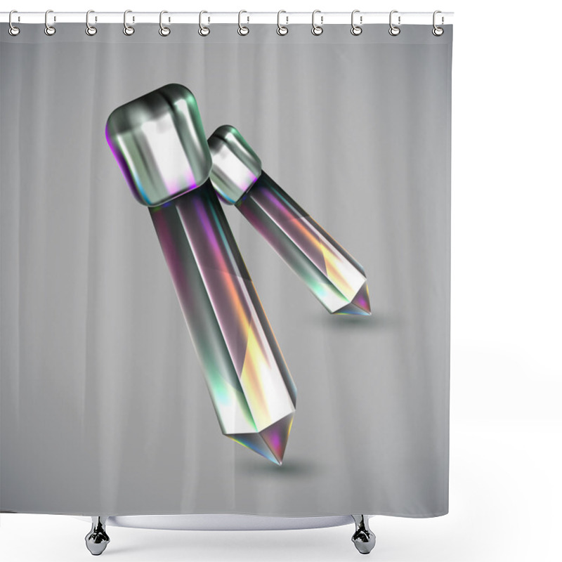 Personality  Abstract elements,  vector illustration  shower curtains