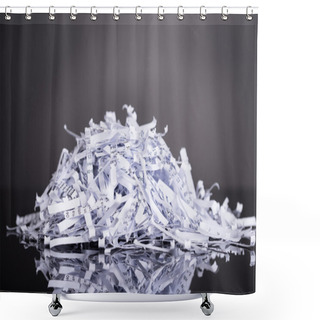 Personality  Pile Of Shredded Documents Shower Curtains