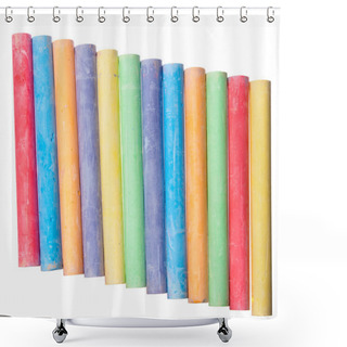 Personality  Color Chalk Shower Curtains
