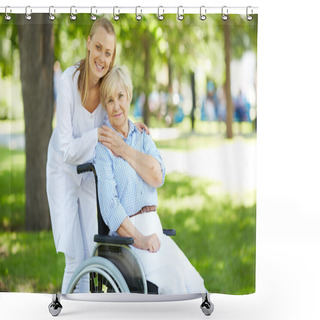 Personality  Taking Care Of Patient Shower Curtains