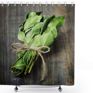 Personality  Bay Leaves Shower Curtains
