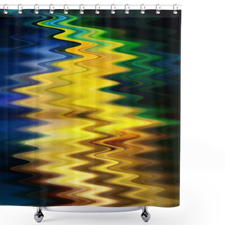 Personality  Abstract Zig Zag Background Shower Curtains