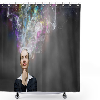 Personality  Creative Thinking Shower Curtains