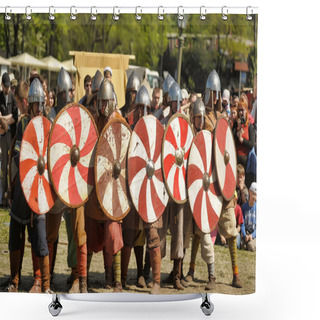 Personality  Festival-Legend Of The Norwegian Vikings Shower Curtains