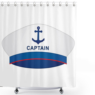 Personality  Vector Sailor Cap Shower Curtains