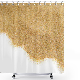 Personality  Sand On A White Background Shower Curtains