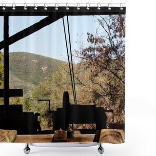 Personality  Old Sawmill Shower Curtains