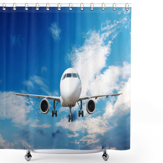 Personality  Large Passenger Plane Shower Curtains