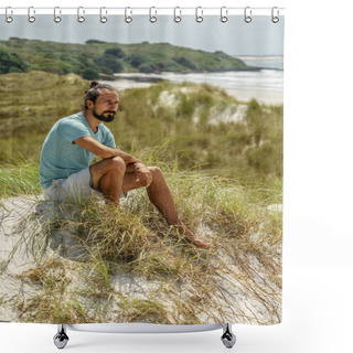 Personality  Thoughtful Man Shower Curtains