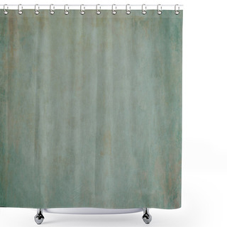 Personality  Pale Green Grungy Background Or Texture  Shower Curtains