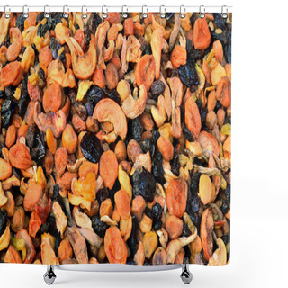 Personality  Various Dried Fruit For Compote   Shower Curtains