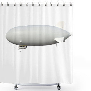 Personality  Illustrate Of A Airship Shower Curtains