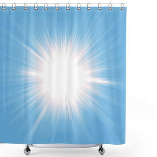 Personality  Heaven Light Starburst Shower Curtains