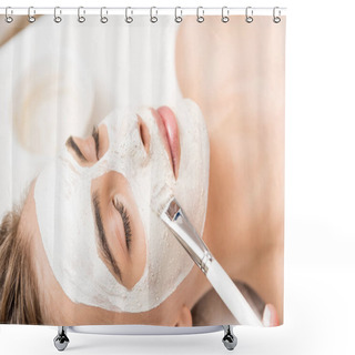 Personality  Facial Mask Shower Curtains