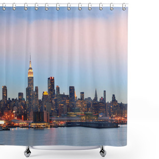 Personality  New York City Sunset Shower Curtains