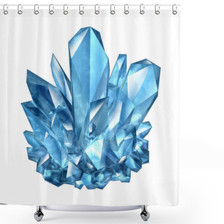 Personality  Crystal Gemstone Shower Curtains