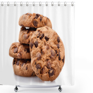 Personality  Chocolate Chip Cookies Shower Curtains
