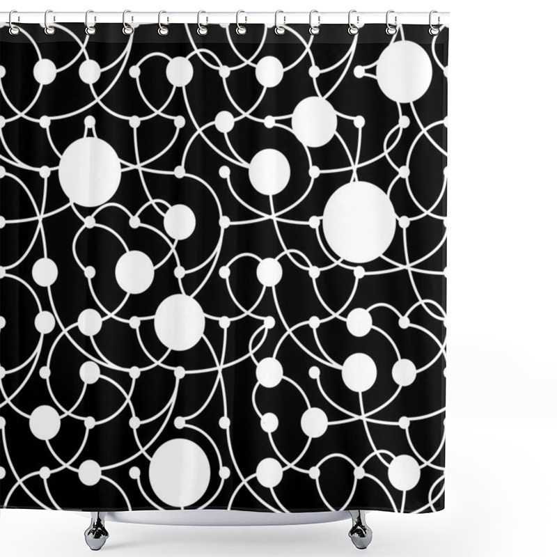 Personality  Abstract Circles Seamless Pattern Shower Curtains