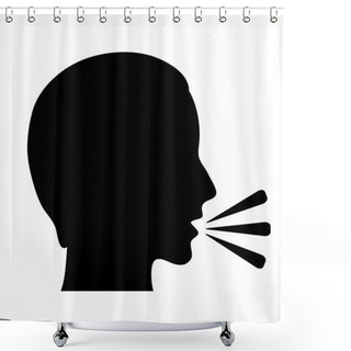 Personality  Talking Symbol Shower Curtains