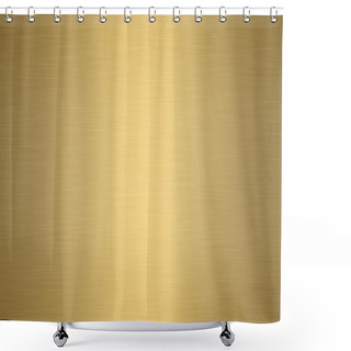 Personality  Brushed Gold Shower Curtains