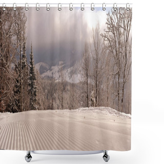 Personality  Winter Mountains Shower Curtains