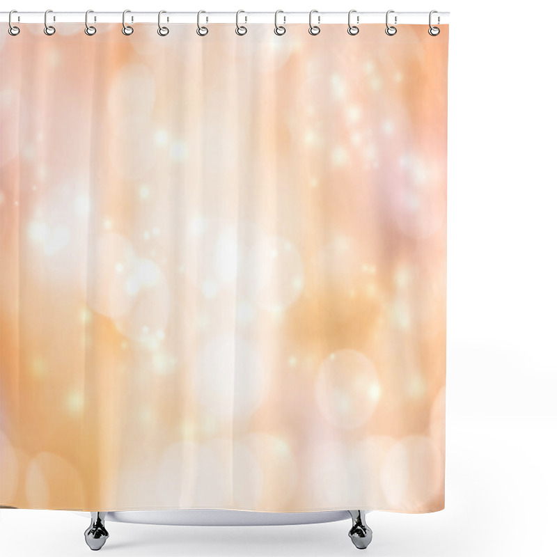 Personality  Abtract Ligths Background (Glowing Pale Orange) Shower Curtains