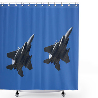 Personality  Military Air Force Fighter Jet Aircraft Shower Curtains