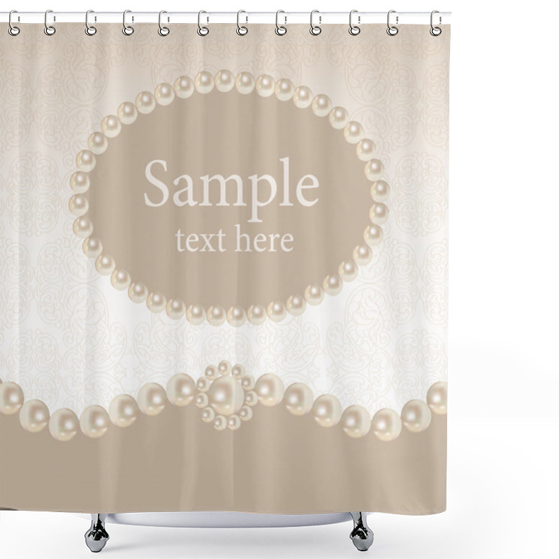 Personality  Vintage Background - Vector Illustration. Shower Curtains