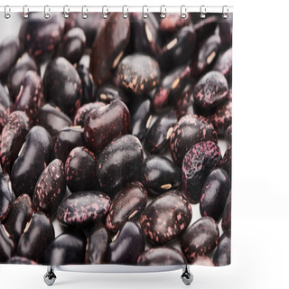 Personality  Close Up View Of Unprocessed Organic Black Beans Shower Curtains