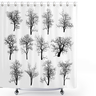 Personality  Dead Tree Without Leaves Shower Curtains