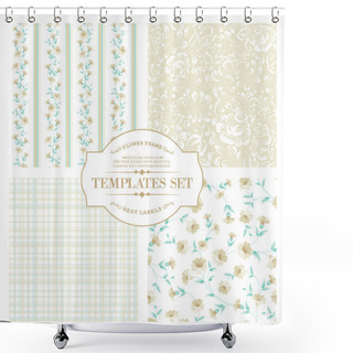 Personality  Awesome Vintage Set. Shower Curtains