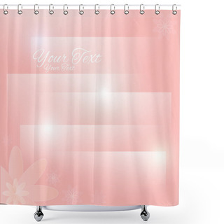 Personality  Abstract Pastel Floral Background. Vector Illustration Shower Curtains