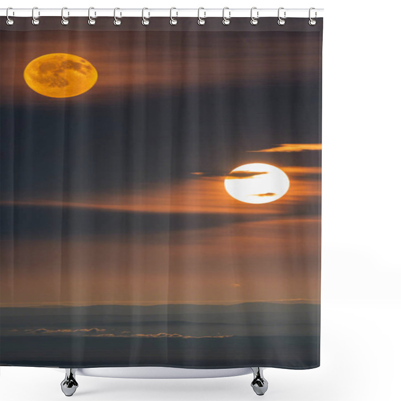Personality  Eclipse Odyssey Navigating Celestial Shadows Shower Curtains