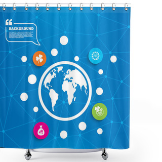 Personality  Saint Patrick Day Icons. Shower Curtains