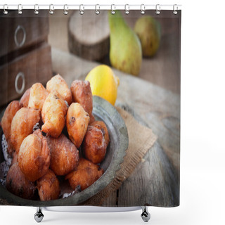 Personality  Deep Fried Fritters Donuts Shower Curtains