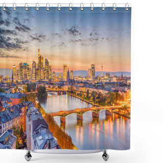 Personality  Frankfurt, Germany Skyline Shower Curtains