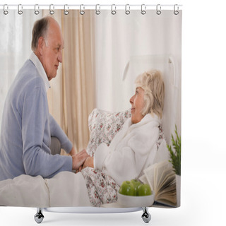 Personality  Taking Care Of Wife Shower Curtains