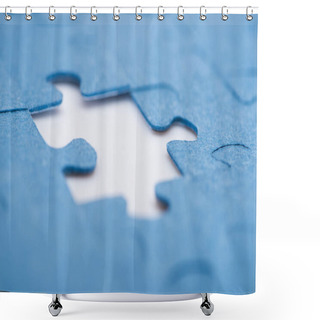 Personality  Place For One Missing Puzzle, Business Concept Shower Curtains