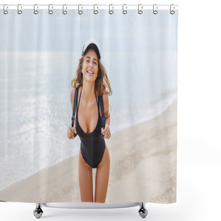 Personality  Sandy Beach Shower Curtains