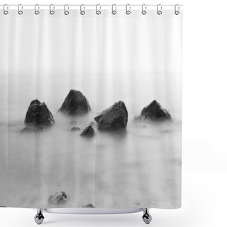 Personality  Misty Seascape Shower Curtains