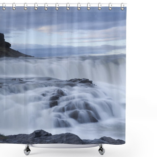 Personality  Gullfoss, Iceland Waterfall Shower Curtains