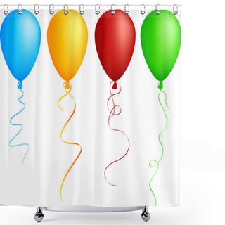 Personality  Balloons. Shower Curtains