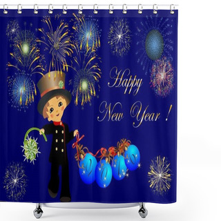 Personality  Chimney Sweep And New Year Shower Curtains