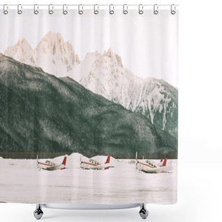 Personality  Alaskan Airport Shower Curtains