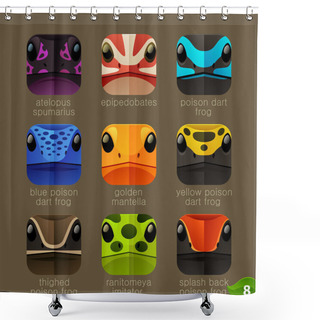 Personality  Snakes Muzzles Icons Shower Curtains