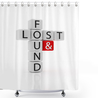 Personality  Lost And Found Puzzle Shower Curtains