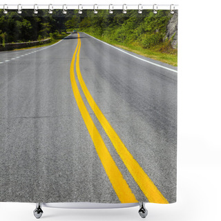 Personality  Scenic Country Road Curves Through Shenandoah National Park Shower Curtains